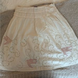 Pretty lace embroidered skirt